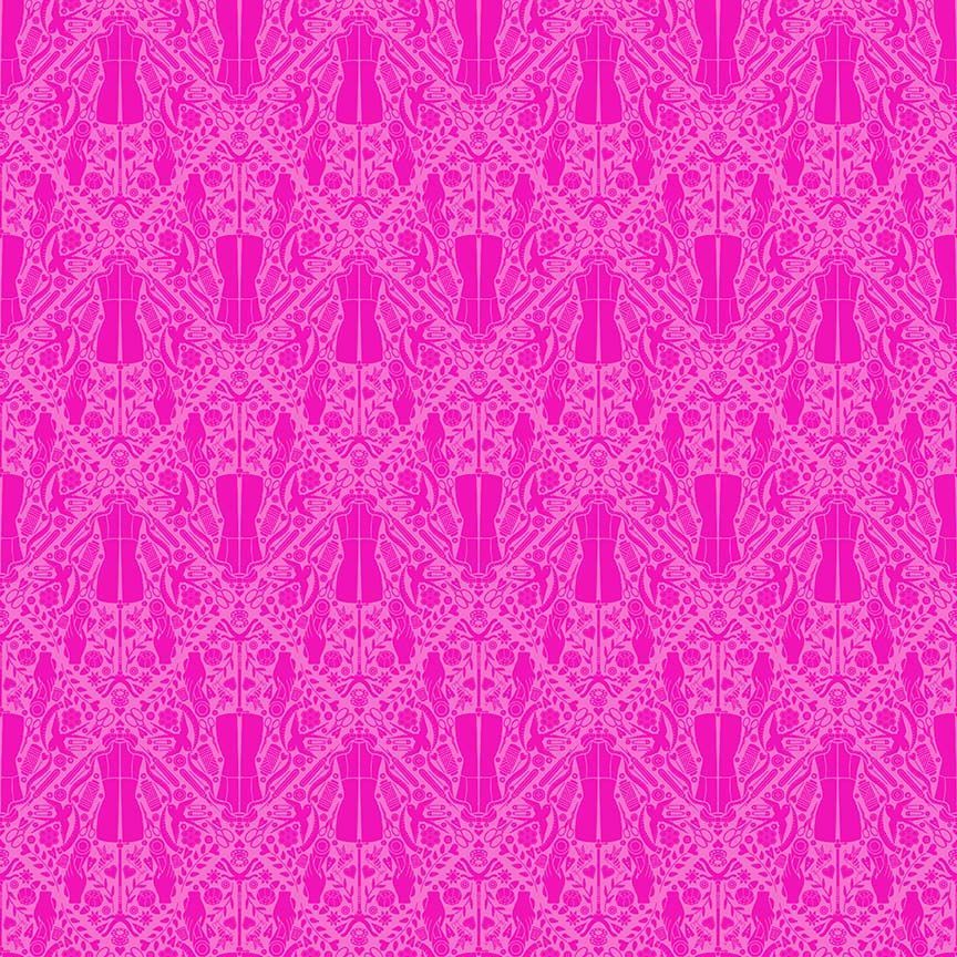 Peony You Got The Notion Cotton Fabric - 44"/45" Per Yard