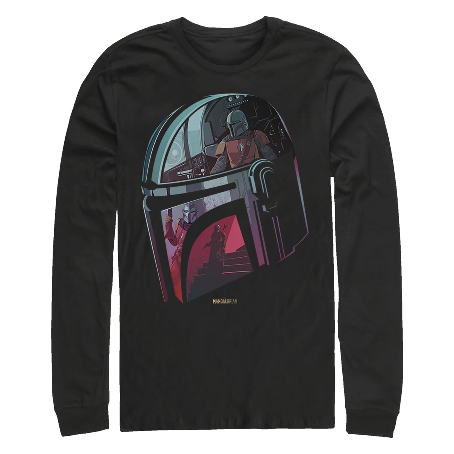 T-shirt à manches longues avec casque Star Wars pour homme
