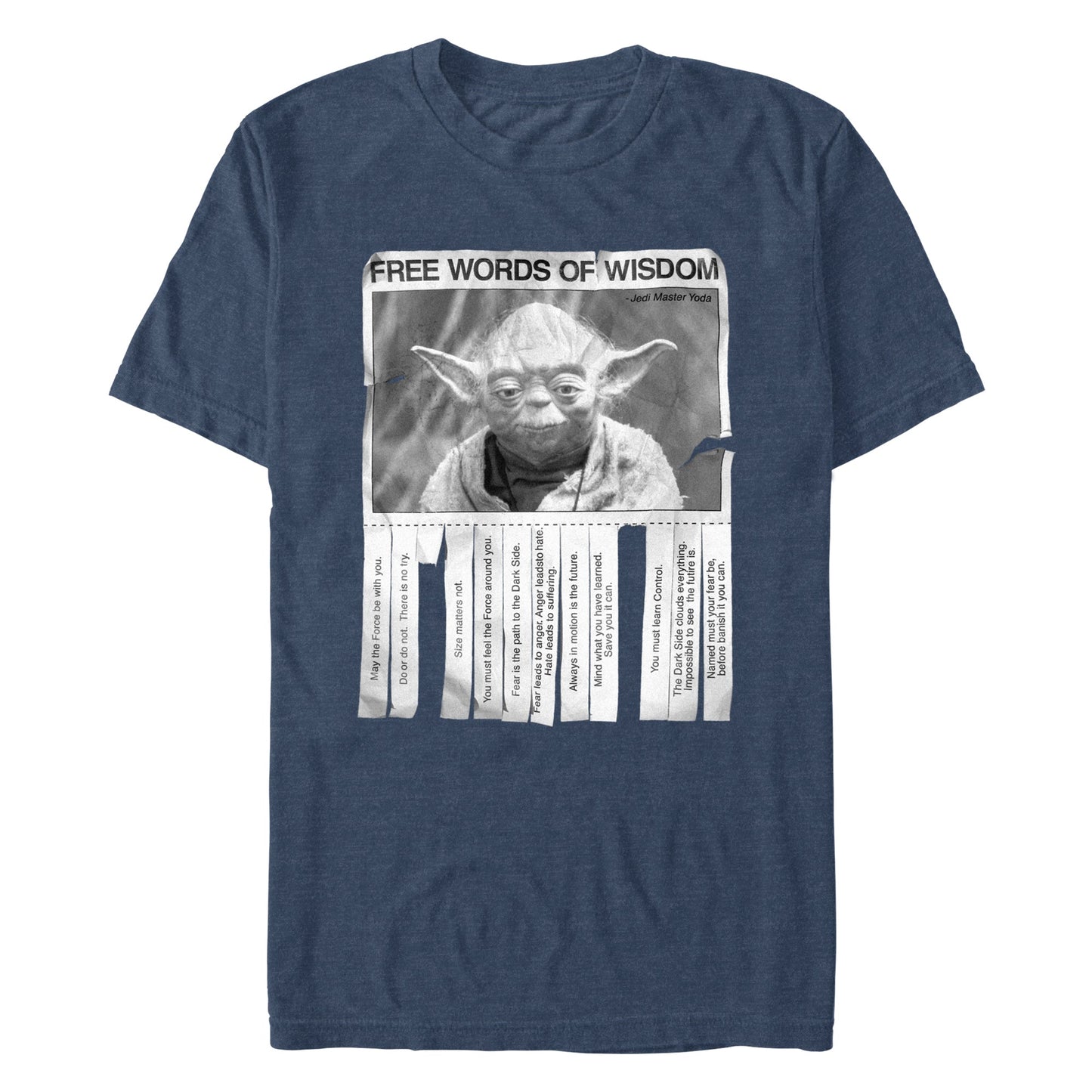Camiseta de Hombre Star Wars Yoda Palabras de Sabiduría