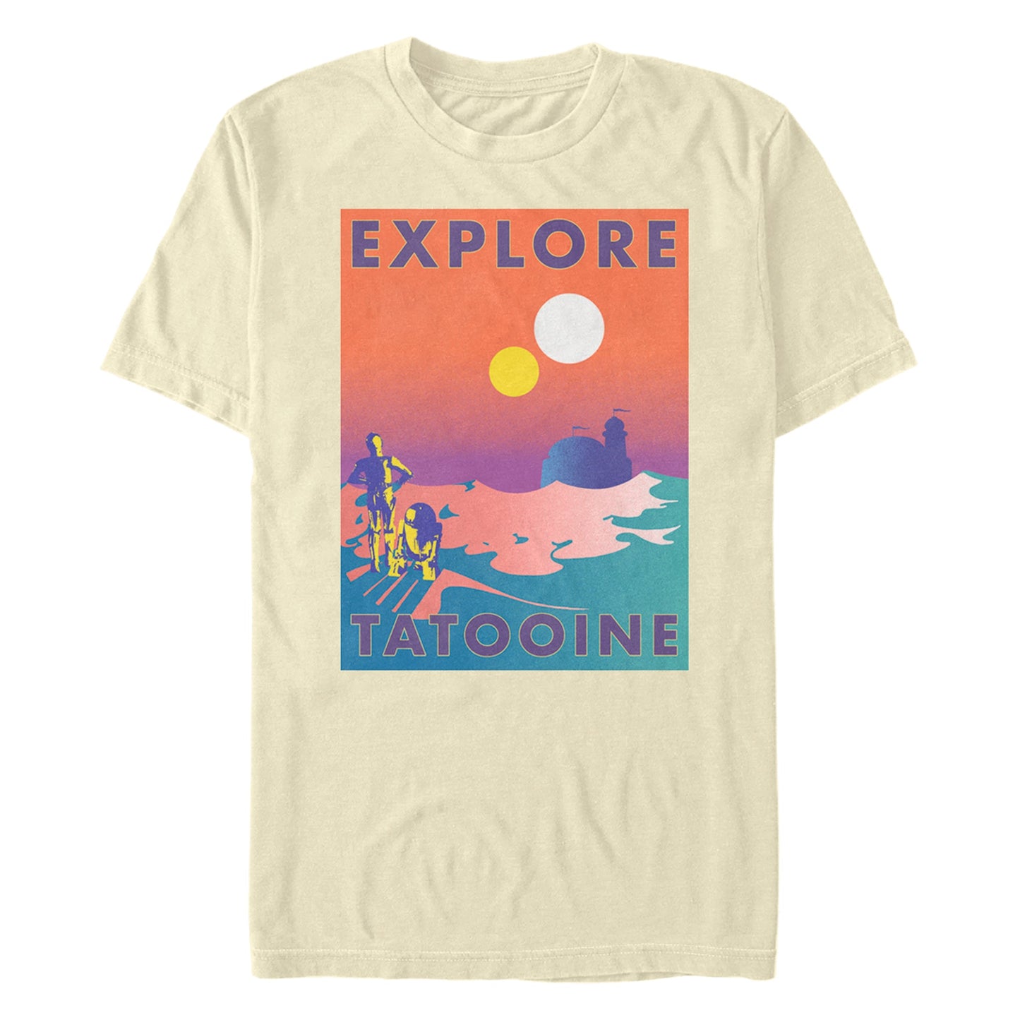 T-shirt de voyage Tatooine pour hommes Star Wars