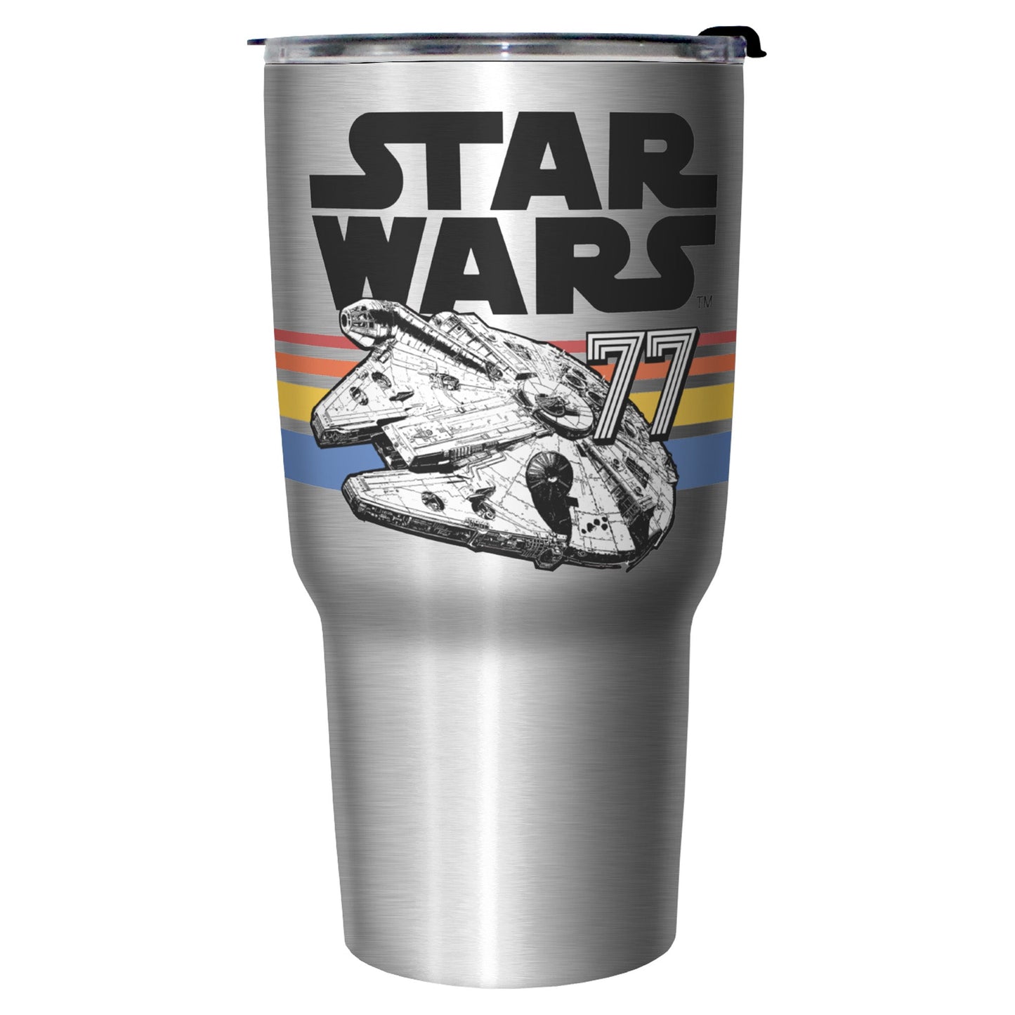 Botella de Acero Inoxidable de 27oz con Rayas del Halcón Vintage de Star Wars