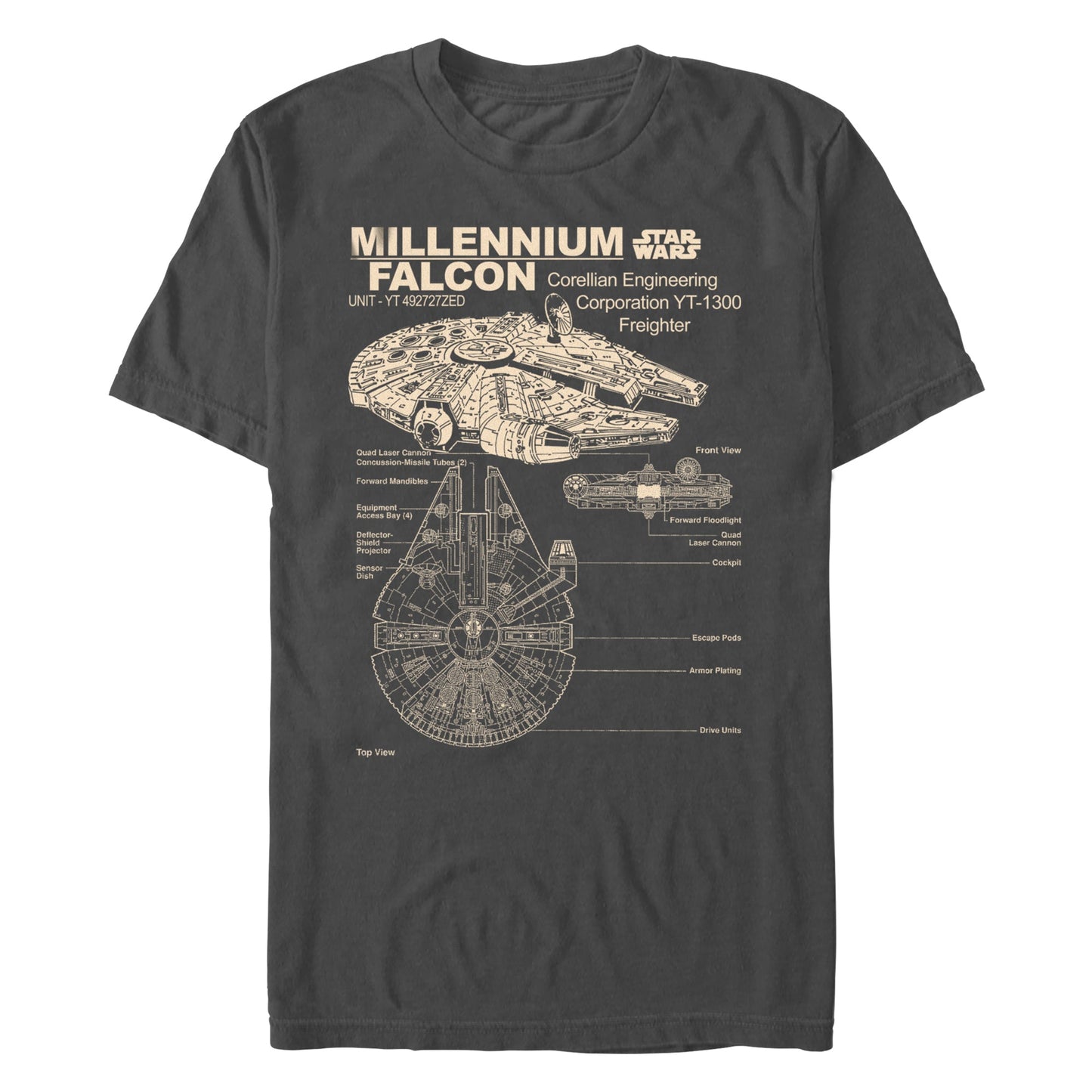 T-shirt Corellian Freighter Star Wars pour hommes