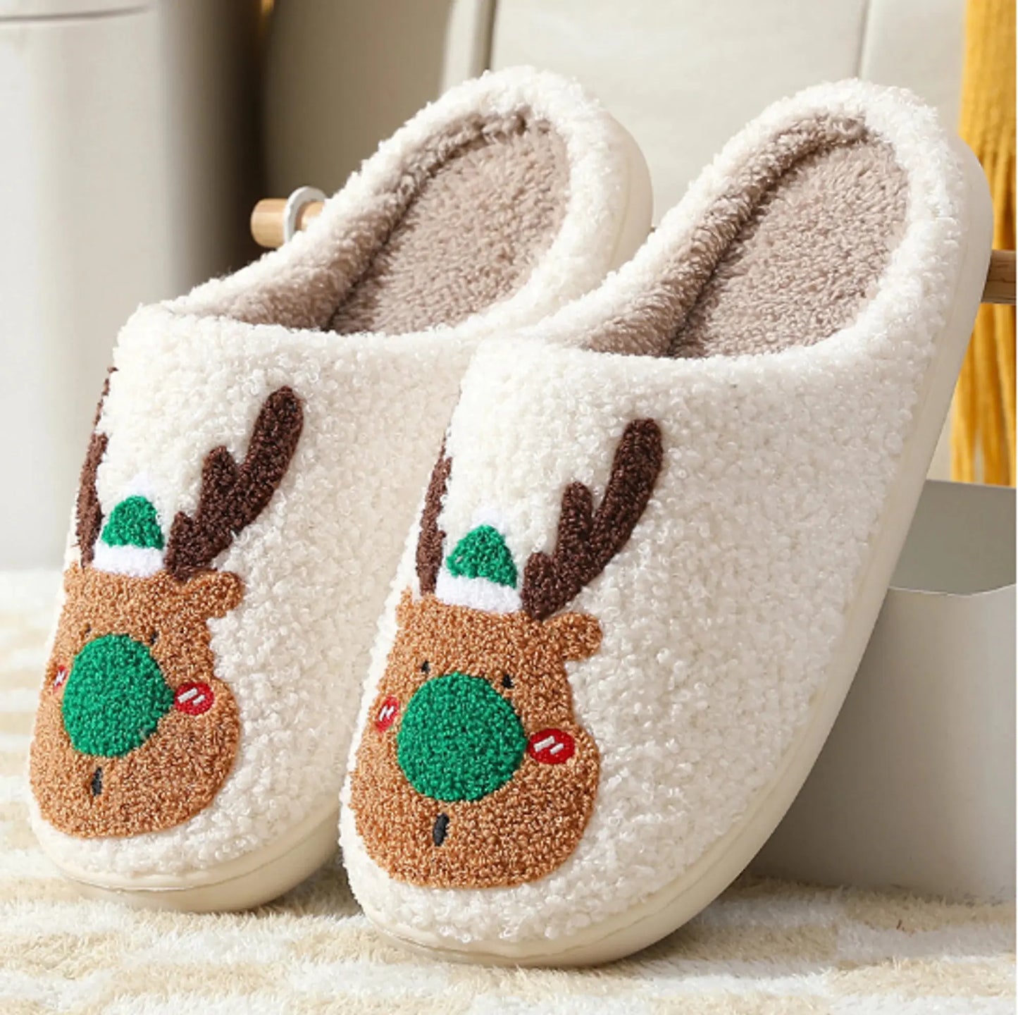 Zapatillas Navideñas Acogedoras para Confort Festivo