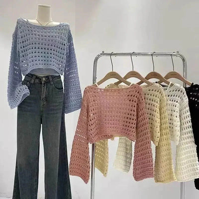 Crop Top en Crochet Boho pour l'Été