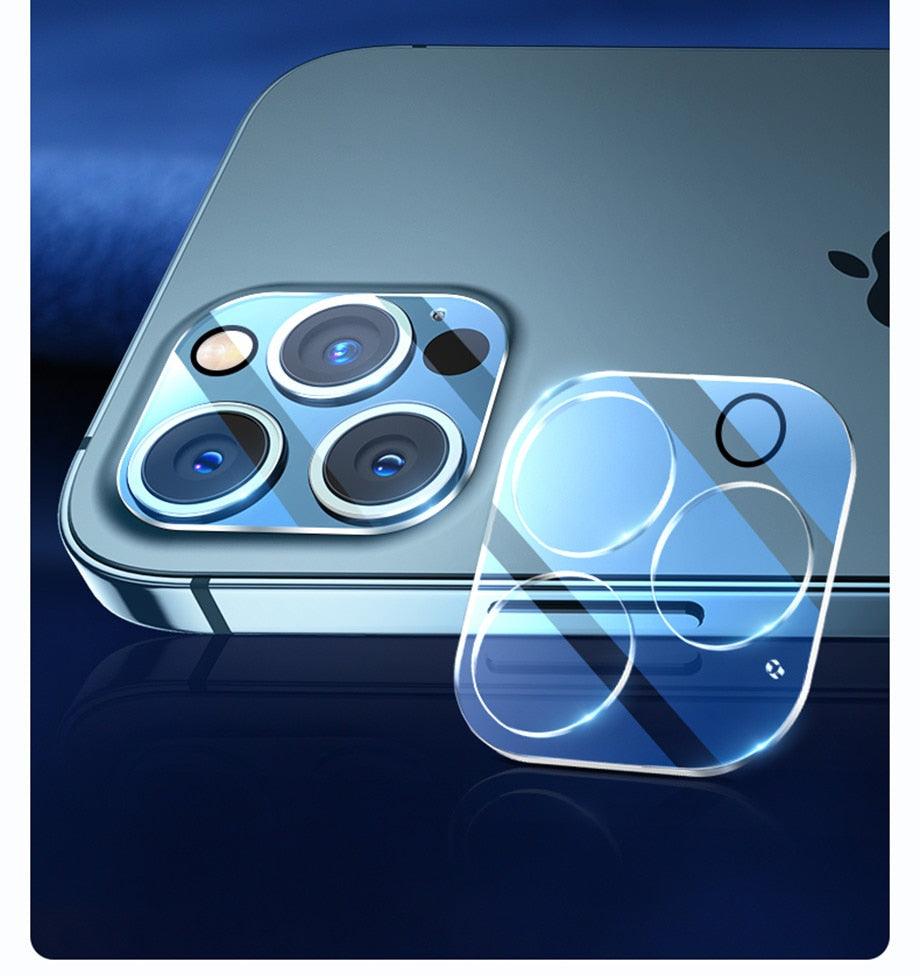 4-Piece Protective Glass Set for iPhone Camera Lenses