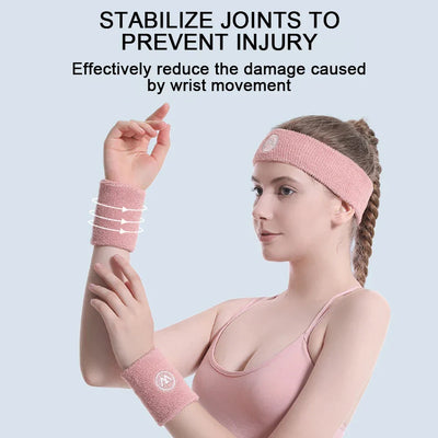 GOBYGO Exercise Headband and Wristband Set
