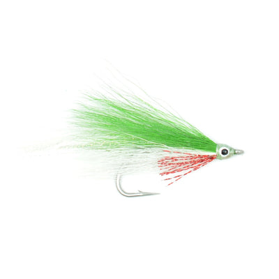 Mosca de streamer de agua salada Lefty's Deceiver - Verde/Blanco - 1 docena de anzuelos tamaño 1/0