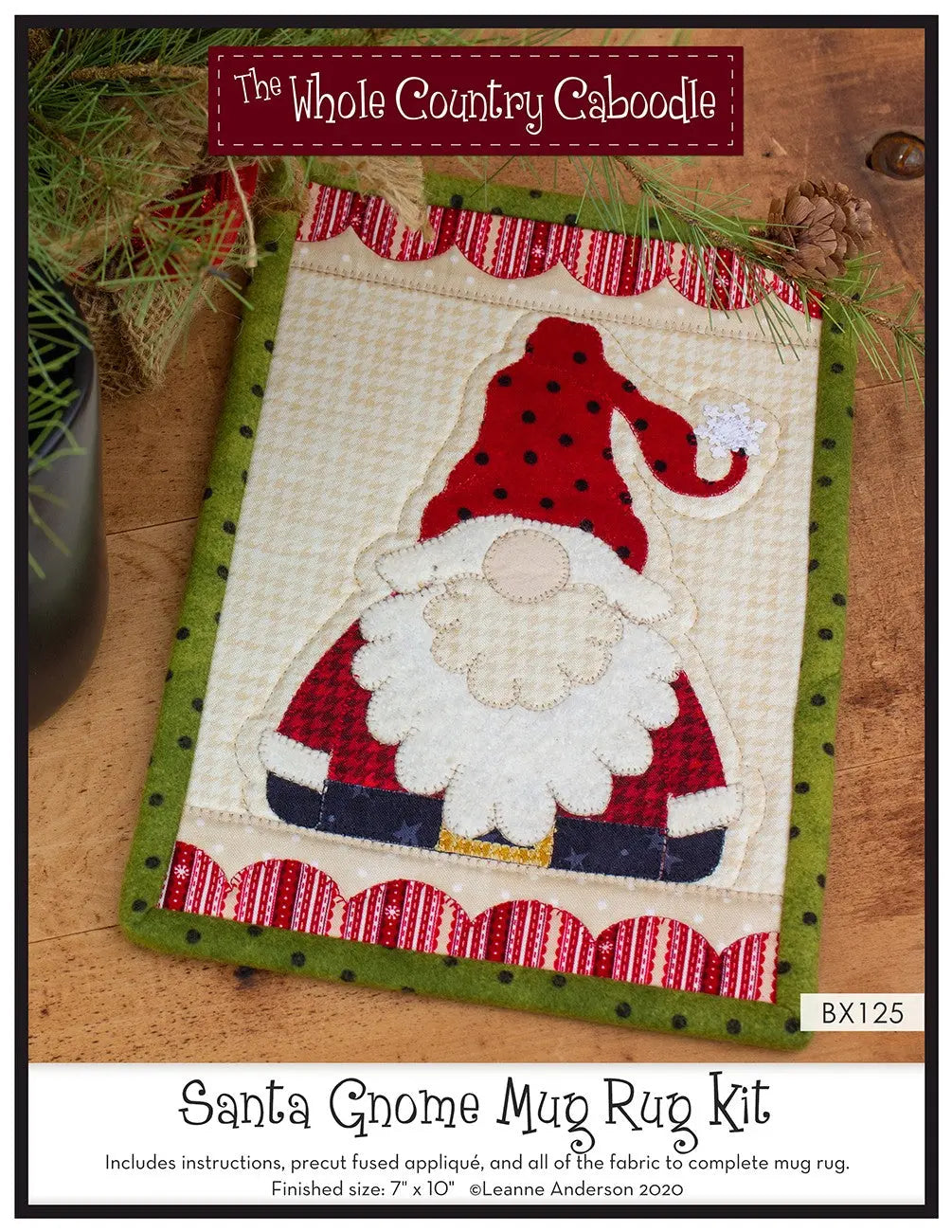 Kit de alfombrilla para taza de gnomo Santa