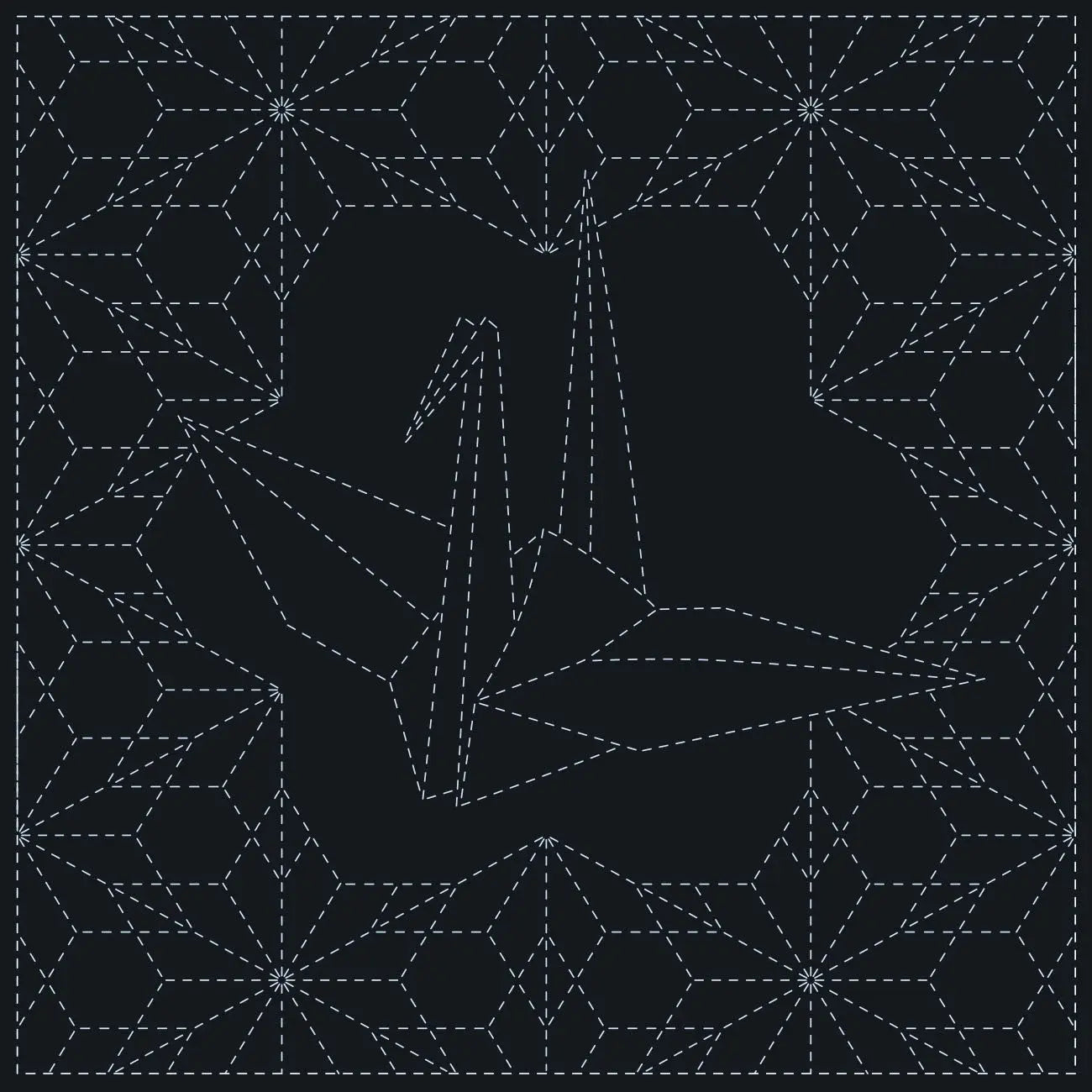 Tissu Sashiko Ori-Zuru - Tissu en Coton Premium