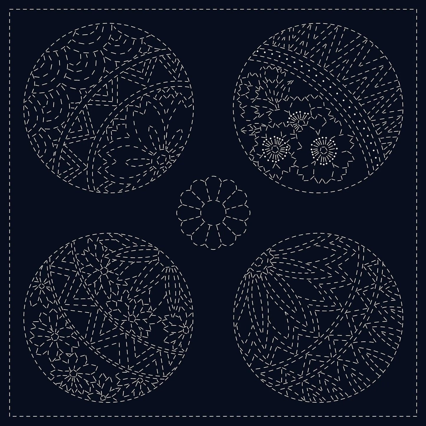 Temari de Tela Sashiko Premium para Proyectos Creativos