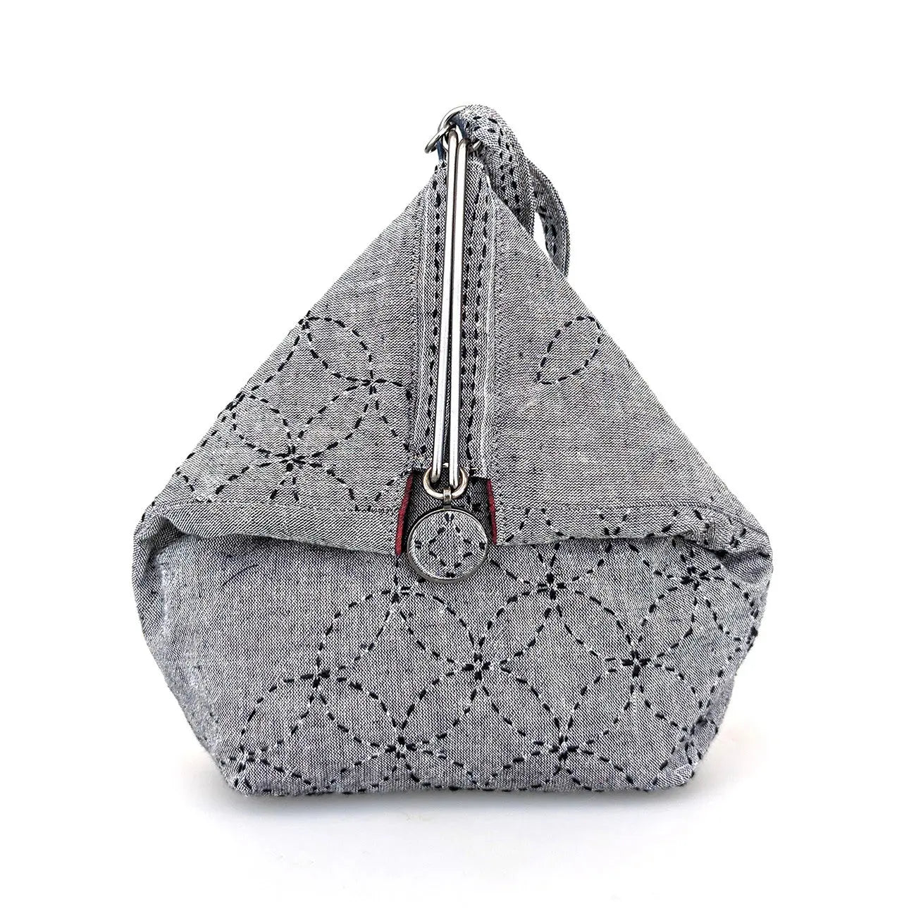 Sashiko Slide Clasp Purse Half Kit - Black