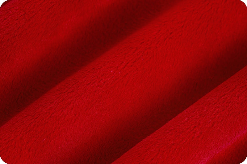 Scarlet Cuddle 3 Solid Minky Fabric - 58/60" Per Yard