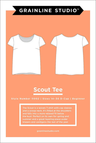 Patrón de Costura de Camisa Scout (Tallas 14-30)