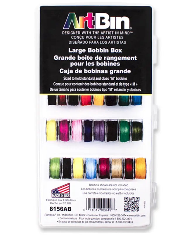 Premium Large Plastic Bobbin Box for Craft Organization