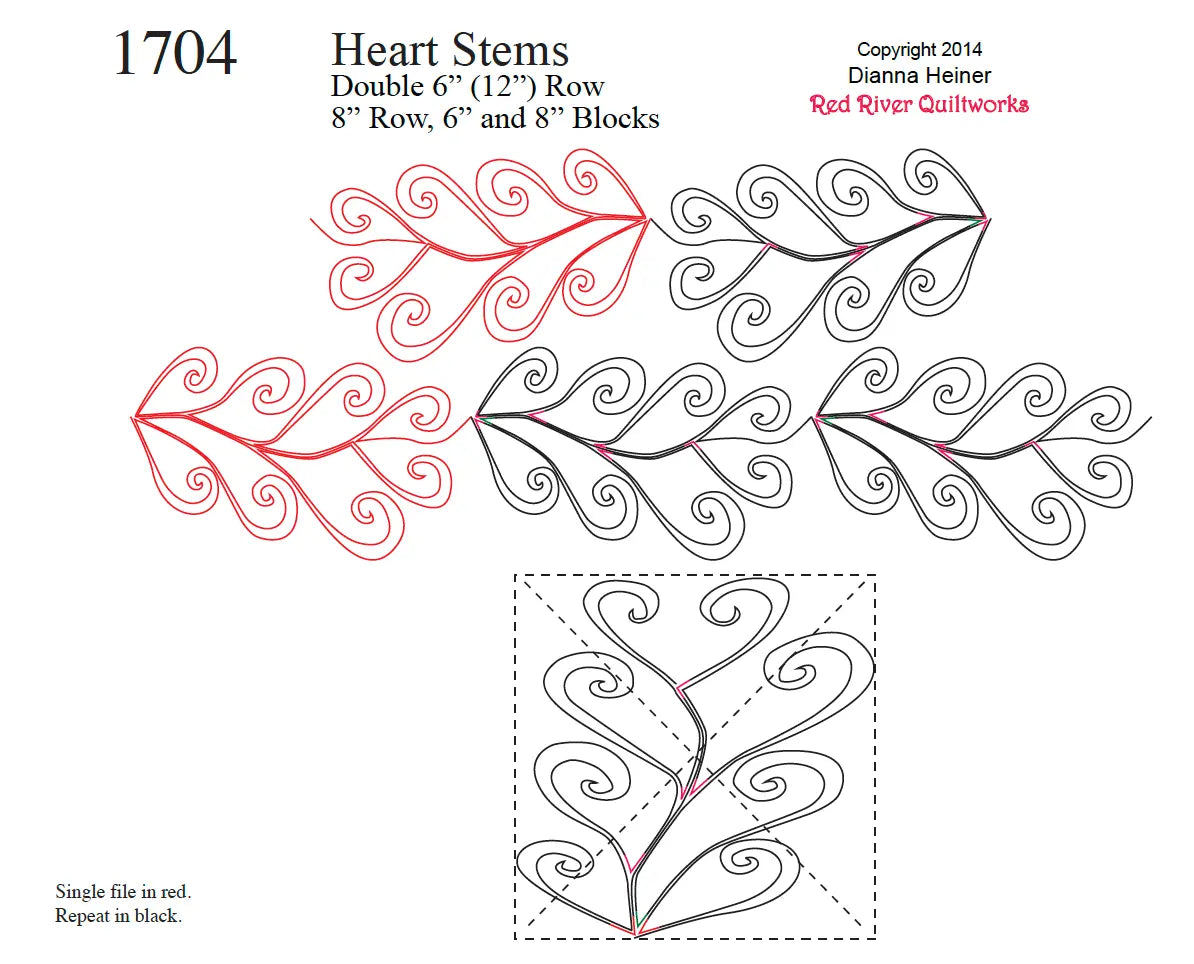 1704 Corazón Tallo Combo Pantógrafo