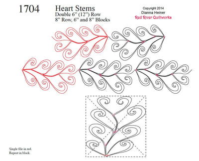 1704 Heart Stems Combo Pantograph