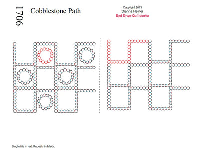 1706 Cobblestone Path Combo with Blocks Pantograph