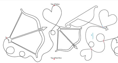 1724 Cupid's Arrow Pantograph - Elegant Sewing Pattern