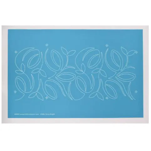 Bamboo Swirls Stencil - 6 3/4" x 15"