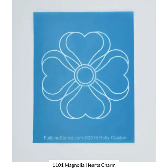 Pochoir Charm Cœurs Magnolia 1101 - 3,75" x 4,75"
