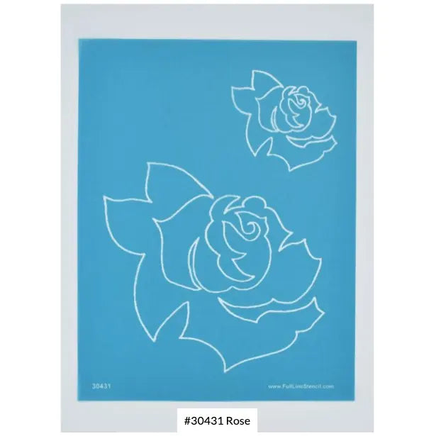 30431 Rose Stencil Set - 6 3/4" & 3 1/2"