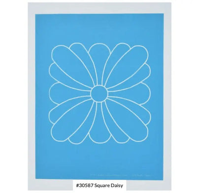 Square Daisy Stencil 6 1/4"
