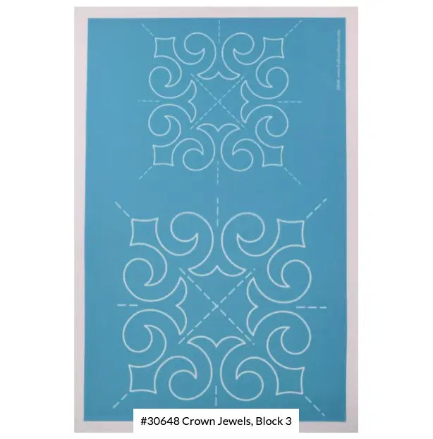 Crown Jewels Block 8" & 6" Stencils
