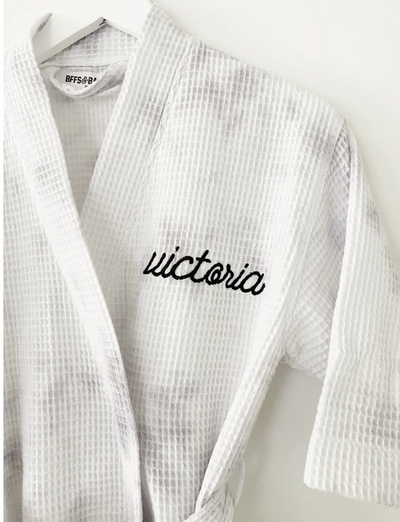 Smoke Show Embroidered Mini Robe