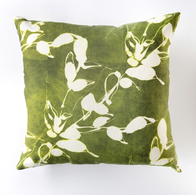 Coussin Porto Print Olive Green