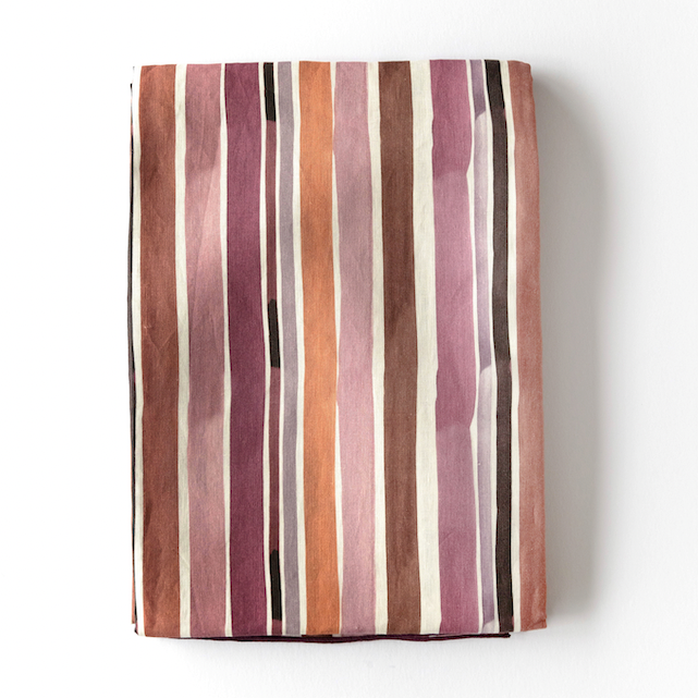 Nappe Lisbon Stripe - Lin Européen Élégant