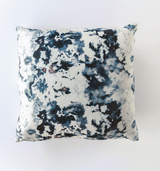 Elegant Grey Marble Throw Pillow