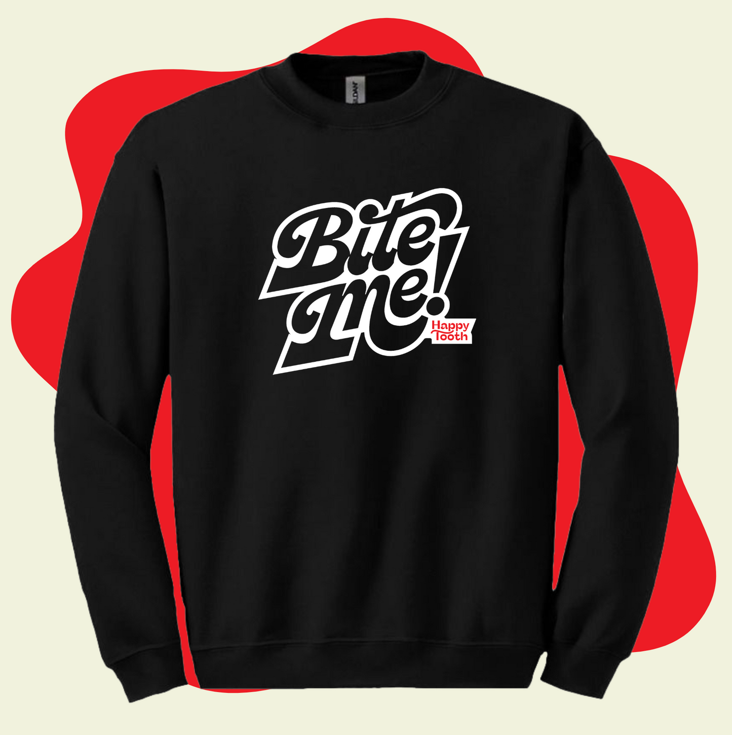 Sweatshirt Bite Me - Noir