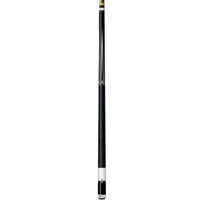 Elegant Midnight Black Lucasi Cue with Imitation Bone Accents - Korvel