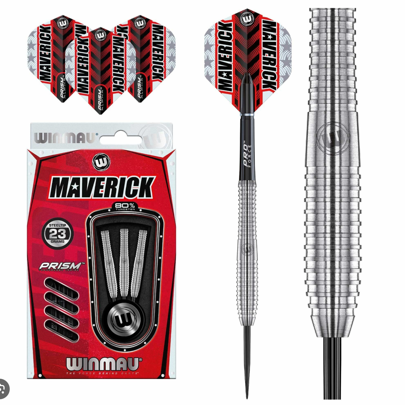 Dardos de Punta de Acero Maverick 80%
