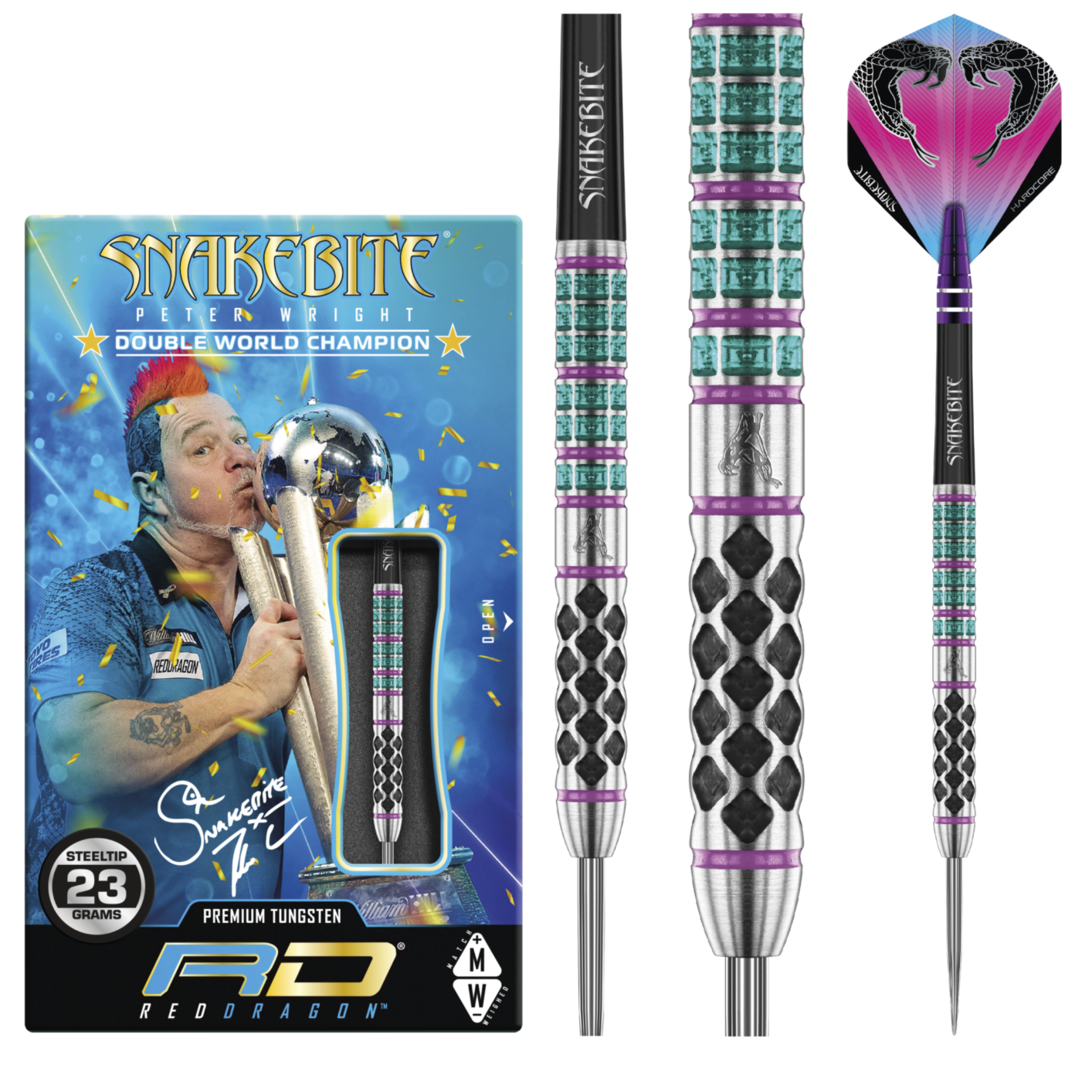 Fléchettes Peter Wright Snakebite Supa-Venom