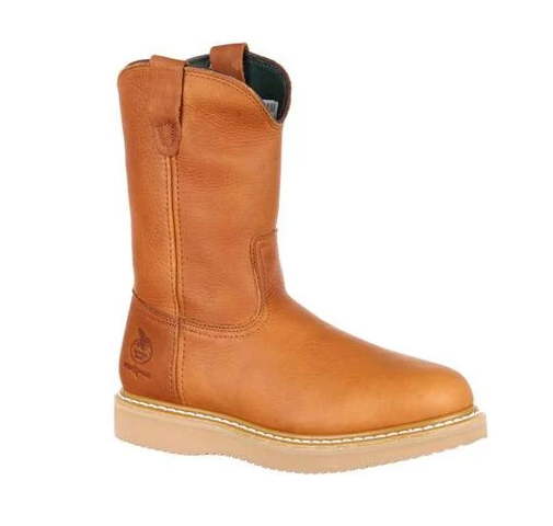 Bota de Trabajo Georgia Boot Wedge con Punta de Acero y Sin Cordones
