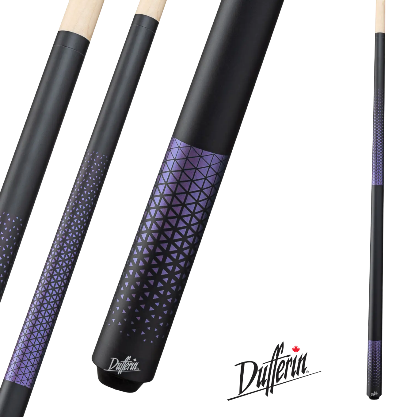 Dufferin Purple Weave Cue - Premium Wrapless Design - Korvel