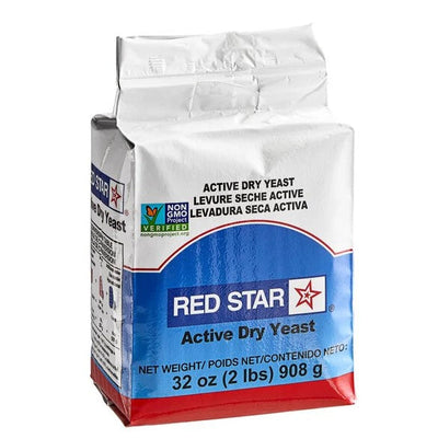 Lesaffre Red Star Bakers Active Dry Yeast - 2 lb Vacuum Pack