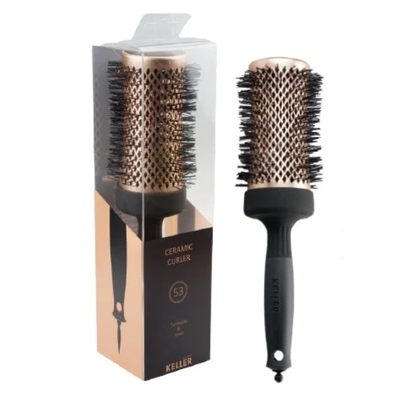 Keller Copper-Line 53mm Ceramic Round Hairbrush