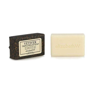 Savon de bain Elizabeth W Vetiver à triple mouture - 3,5 oz