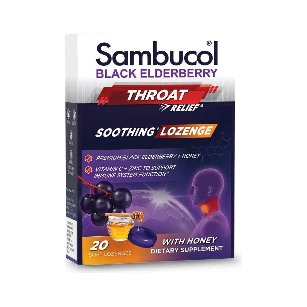 Nature's Way Sambucol Black Elderberry Pastilles with Honey - 20ct