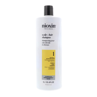 Shampoing nettoyant Nioxin System 1 pour cheveux fins - 33,8 oz