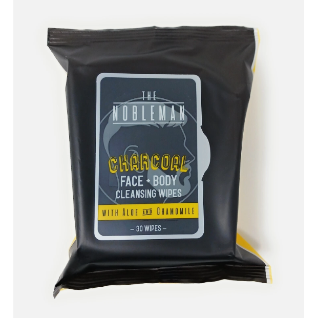 The Nobleman Charcoal Face and Body Cleansing Wipes