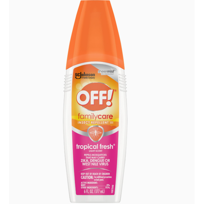 Off! Insect Repellent III, Fraîcheur Tropicale, Odeur Légère 6 Fl Oz