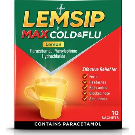 Lemsip Max Cold & Flu Limón 10pk