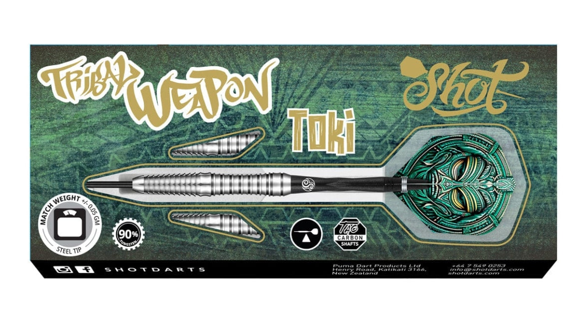 Tribal Weapon Toki Steel-Tip Dart Set - 90% Tungsten - Korvel