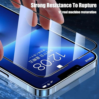 4-Pack Full Cover Tempered Glass Screen Protectors for iPhone