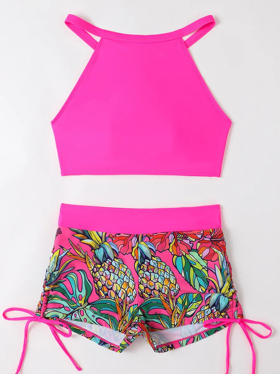 High Waist Women's Adjustable Drawstring Bikini