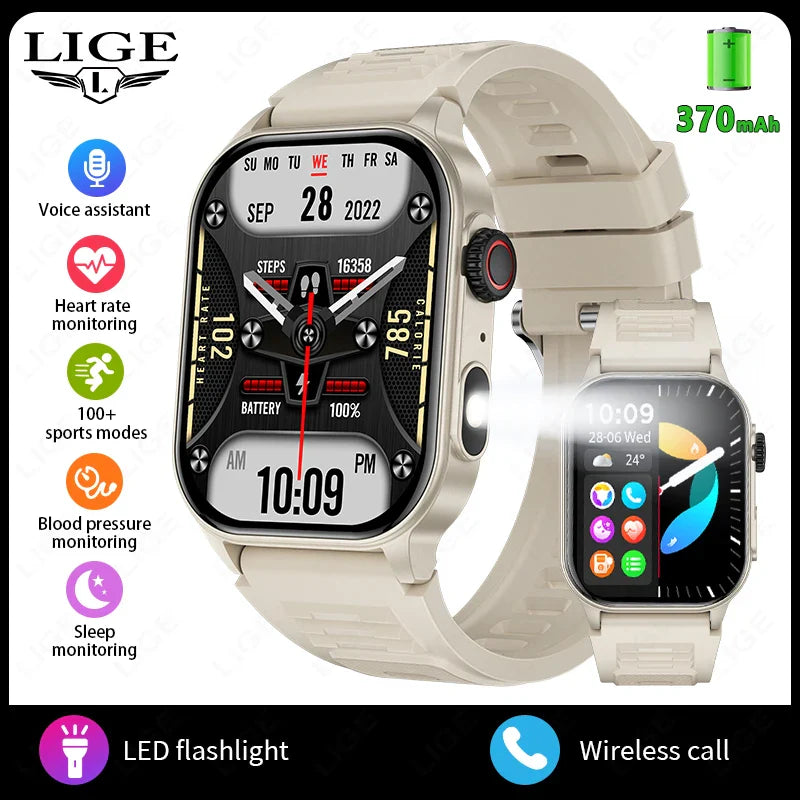 LIGE FlashSmart 2: Premium Smartwatch with HD Display