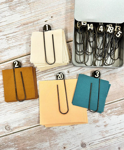 Pinzas Jumbo con Números Seams Sew Me para Organización de Tela